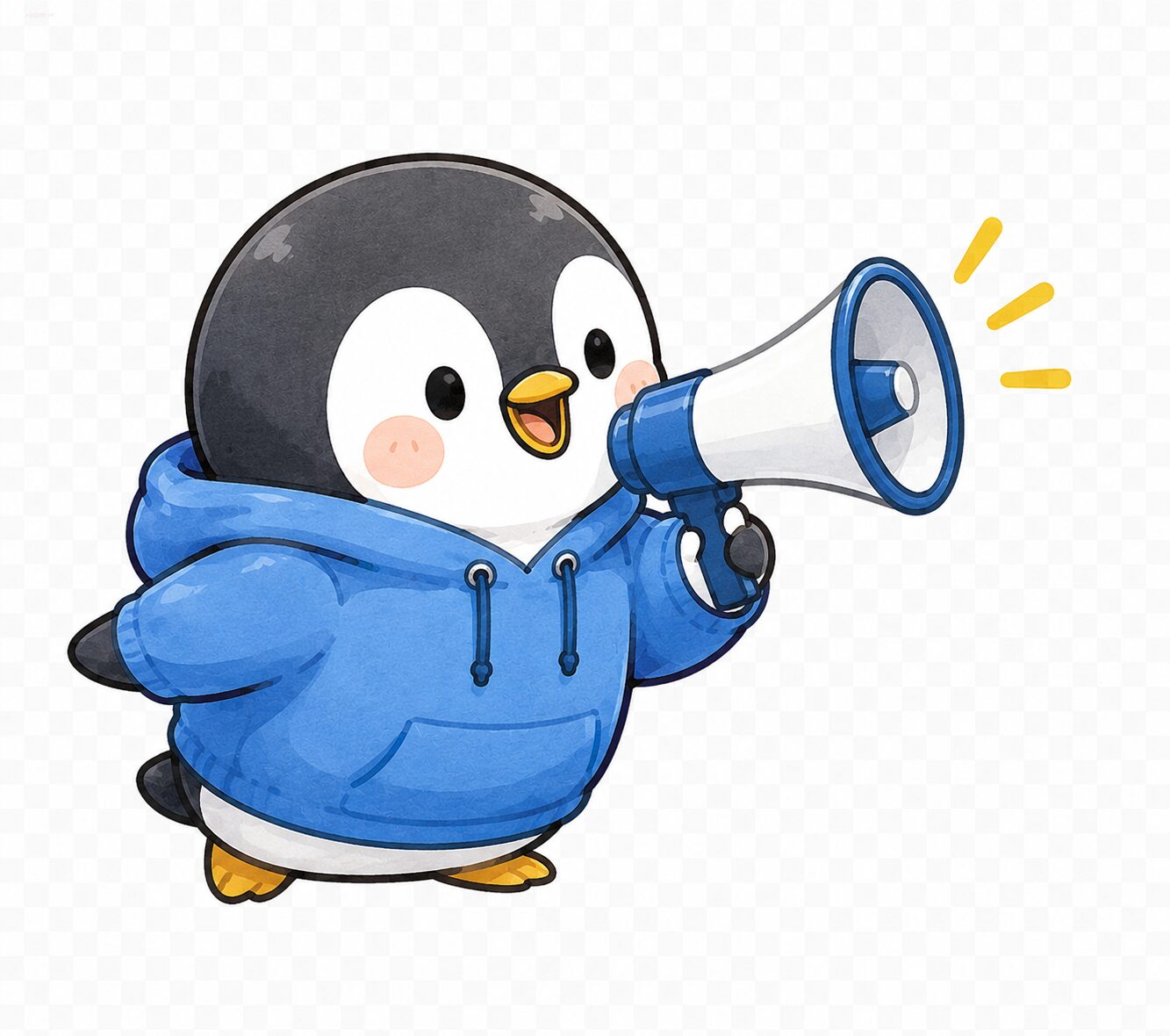 案内するペンギン